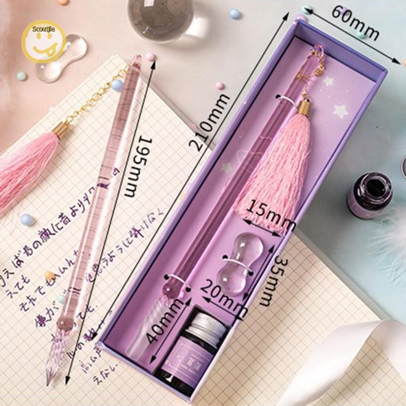 ปากกาแก้ว Scoutjie 1 ชุด ชุดของขวัญสี ปากกาลายเซ็น รูปที่ 7