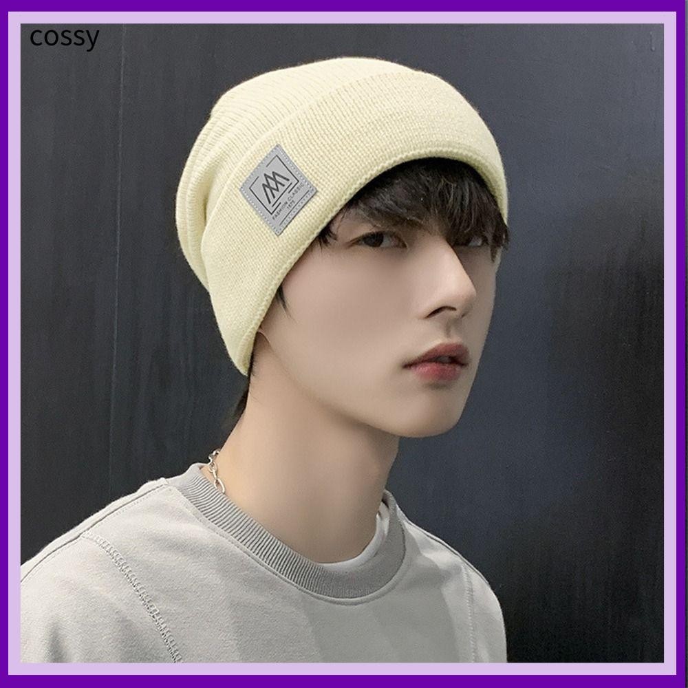 Cossy Bonnet Caps,หมวกถักอเนกประสงค์ที่อบอุ่น, อุปกรณ์ป้องกันหูกันลมเย็นแบบสบาย ๆ สําหรับฤดูใบไม้ร่วงฤดูหนาว