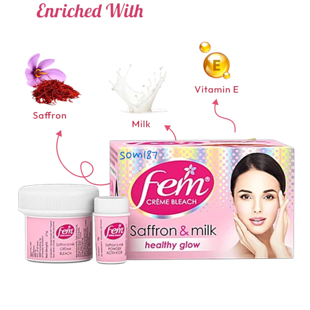 Fem Fairness Naturals Saffron Skin Bleach 40g