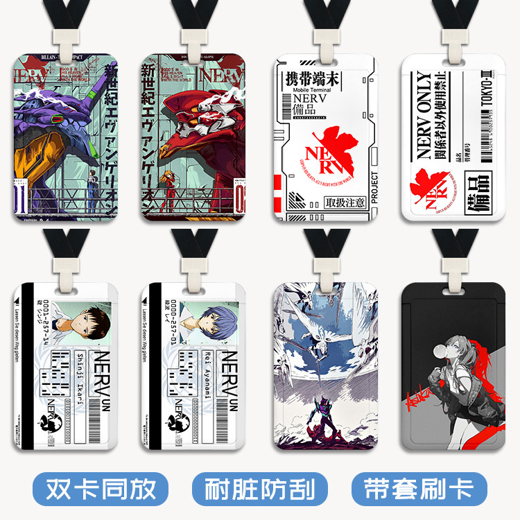 Neon Genesis Evangelion EVA เบอร์ บัตรอาหารวิทยาเขตนักเรียน 1 เครื่อง อาซูกะ ทํางาน บัตรโรงเรียนพึมรถบัส