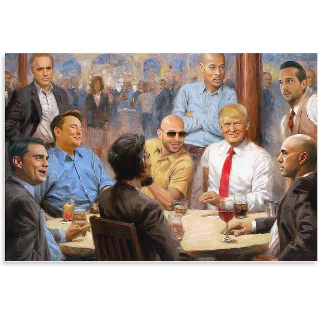 Elon Musk Donald Trump Andrew Tate และ David Goggins คนดังปาร์ตี้คนดังสร้างแรงบันดาลใจตกแต่ง Po โปสเ