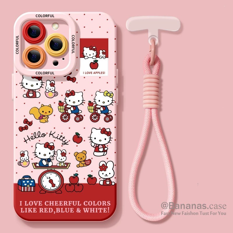 IPhone 16 15 14 13 12 11 Pro Max X Xr Xs Max 7 8 Plus SE2020 เคสโทรศัพท์น่ารักตลาดผลไม้แมวปกอ่อน