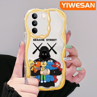 เคสโทรศัพท์มือถือแบบนิ่ม ใส กันกระแทก ลายการ์ตูน Sesame Street สําหรับ vivo V27 Pro 5G V27E 5G S16 Pro 5G S16E 5G