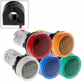 【GRCEKRIN】Useful Digital Voltmeter Wire 22mm 2in1 AC Dual display Equipment Gauge