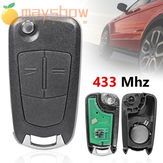 Mayshow รีโมตกุญแจรถยนต์ 433MHz แบบพกพา ทนทาน และอุปกรณ์เสริม สําหรับระบบ Opel Vauxhall