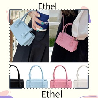 Ethel1 กระเป๋าถือ กระเป๋าสะพายไหล่ ทรงสี่เหลี่ยม ขนาดเล็ก คุณภาพสูง