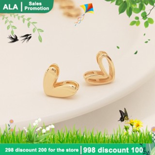 【🏭เครื่องประดับ DIY🏭】สร้อยคอโซ่ จี้รูปหัวใจกลวง สีทอง 14k DIY【จี้ / ลูกปัดห้อย】