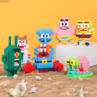 Darnell บล็อกตัวต่อ Spongebobed พลาสติกพิเศษ ของเล่นสําหรับเด็ก ของขวัญ โมเดลการ์ตูน DIY ชุดประกอบอิฐ