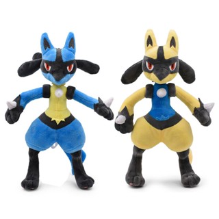 ตุ๊กตาการ์ตูนอนิเมะ Lucario Heterochromatic Lucario Evolution ขนาดใหญ่ ของเล่นสําหรับเด็ก