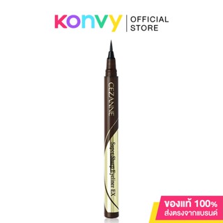 Cezanne Super Sharp Eyeliner EX 0.48g #20 Brown อายไลเนอร์เนื้อลิควิด.