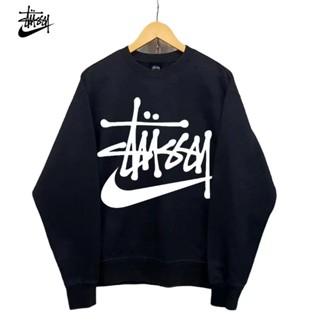 Stussy×nike ของแท้ 100% เสื้อกันหนาว เสื้อสเก็ตบอร์ด แบบสวมหัว อเนกประสงค์ สไตล์วินเทจ สําหรับผู้ชาย คู่รัก