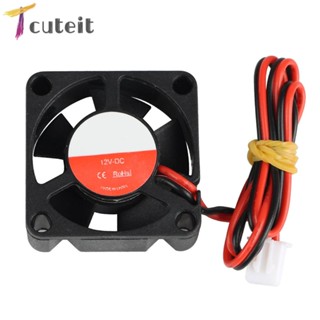 Tcuteit พัดลมระบายความร้อนหม้อน้ํา DC 12V ขนาดเล็ก 3010 30x30x10 มม. พร้อมสายเคเบิล 2 Pin สําหรับเครื่องพิมพ์ 3D