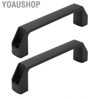 Yoaushop Pull Handles  Black 2Pcs Door Handle Nylon for Wardrobe