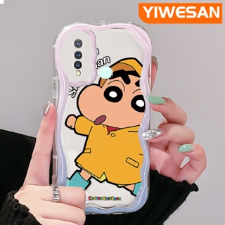 เคสโทรศัพท์มือถือแบบนิ่ม ใส กันกระแทก ลายการ์ตูนชินจัง สําหรับ VIVO Y19 Y5s