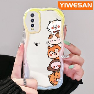 เคสโทรศัพท์มือถือแบบนิ่ม ใส กันกระแทก ลายการ์ตูนสัตว์น่ารัก สําหรับ VIVO Y20 Y20i Y20S Y12s Y20 2021 Y11s Y12A Y20T Y20S M Y20S D