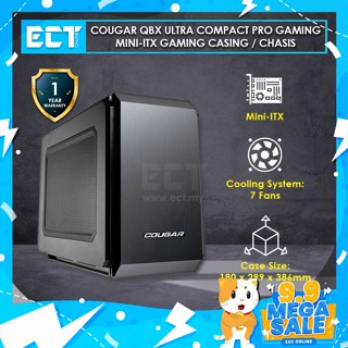 Cougar QBX Ultra Compact Pro Gaming Mini-ITX Gaming Casing / Chasis เคสเกมมิ่ง