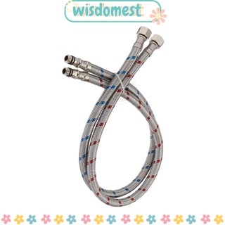 Wisdomest ก๊อกน้ําสเตนเลส 304 60 ซม. ทนทาน สุ่มสี สําหรับอ่างล้างจาน 2 ชิ้น