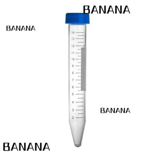 Banana1 หลอดทดลองพลาสติก โพลีโพรพีลีน พร้อมฝาปิดสกรู 100 ชิ้น