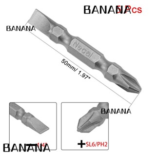 Banana1 ดอกไขควงไฟฟ้า 1/4 นิ้ว ยาว 2 นิ้ว ทนทาน PH2 SL6 S2 สําหรับซ่อมแซม 5 ชิ้น