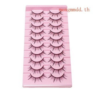 Mengt ขนตาปลอม มังงะ หนาม อะนิเมะ ดูเป็นธรรมชาติ คอสเพลย์ Wispy Strip Lashes