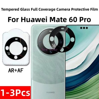 ฟิล์มกระจกนิรภัยกันรอยหน้าจอ ทรงโค้ง 3D ป้องกันเลนส์กล้อง สําหรับ Huawei Mate 60 Pro Mate60Pro 60Pro 2023 1-3 ชิ้น