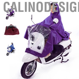 Calinodesign Rain Ponchos Portable Thickening Widening Long  Full Body Adult Electric Vehicle Motorcycle Raincoat