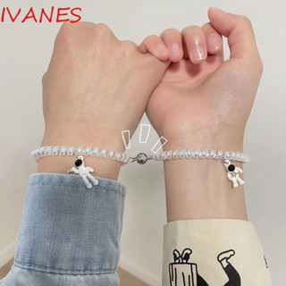 Ivanes สร้อยข้อมือคู่ ที่น่าสนใจ 2 ชิ้น / เซต สายโทรศัพท์ ดาว ผู้หญิง ผู้ชาย แหวนผม สร้อยข้อมือแม่เหล็ก