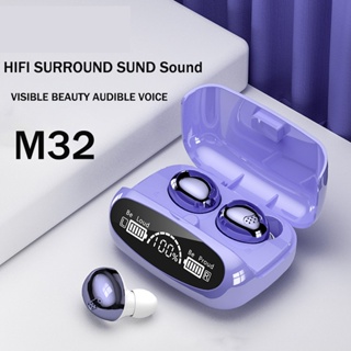 M32 TWS หูฟังบลูทูธไร้สาย ลดเสียงรบกวน 9D HIFI พร้อมไมโครโฟน สําหรับเล่นเกม