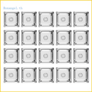 Rox ปุ่มกดคริสตัล 1U พร้อมเลเยอร์ใส สําหรับคีย์บอร์ด Mechanical