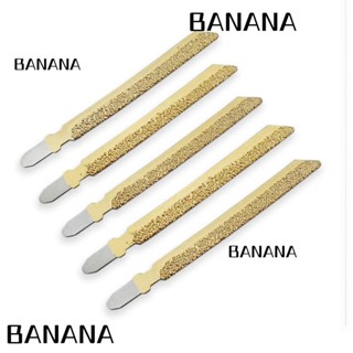 Banana1 ใบเลื่อยตัดเพชร เซรามิค 4 นิ้ว สีเงิน ทอง แบบพกพา สําหรับคนงาน 5 ชิ้น