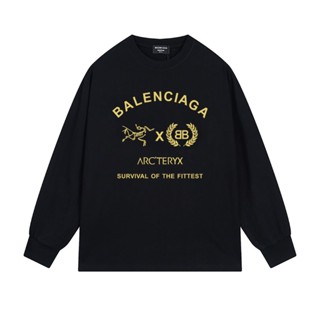 ❤️❤️【พร้อมส่ง】❤️❤️ Balencia** เสื้อกันหนาว แขนยาว มีฮู้ด สําหรับผู้ชาย และผู้หญิง