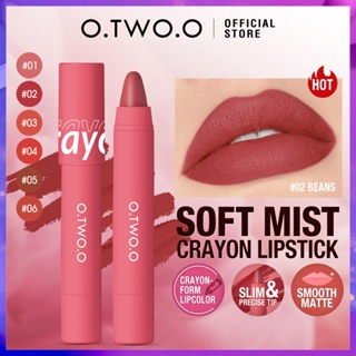 Otwoo ลิปสติก ลิปทินท์ เนื้อแมตต์ กันน้ํา ติดทนนาน 6 สี