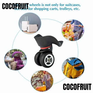 Cocofruit อะไหล่ล้อหมุน พลาสติก สีดํา สีเทา สีขาว สําหรับกระเป๋าเดินทางล้อลาก