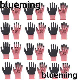 Blueming2 ถุงมือยาง ไซซ์ L สีชมพู สําหรับทําอาหาร บาร์บีคิว 12 คู่