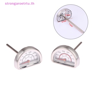 Strongaroetrtu เครื่องวัดอุณหภูมิอาหาร เนื้อสัตว์ บาร์บีคิว แบบครึ่งวงกลม สเตนเลส 0-350℃ .