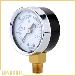 [Lovoski1] เครื่องวัดความดันมาโนมิเตอร์ 0-30psi 0 อะไหล่ สําหรับเครื่องวัดความดันน้ํามันในอากาศ