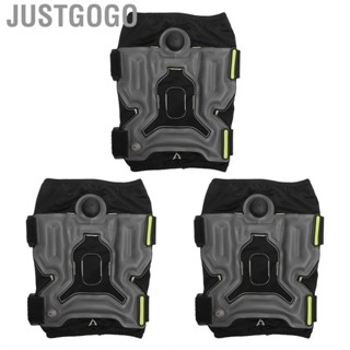 Justgogo Patella  Knee Brace  Prevent Slip Strip Polyester Fiber Knee Brace  for Sports