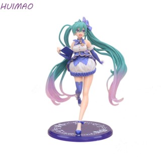 Huimao โมเดลตุ๊กตาฟิกเกอร์ Miku Hatsune Kawaii Miku Hatsune PVC ขนาดเล็ก สําหรับเก็บสะสม