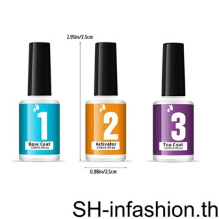 ผงจุ่มเล็บเท้า แบบพกพา อุปกรณ์สําหรับตกแต่งเล็บ 3 ชิ้น ต่อชุด