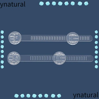 Ynatural ตัวล็อคประตูตู้ ตู้ ตัวล็อกนิรภัย แบบใส ตัวล็อกนิรภัยเด็ก แบบพกพา การป้องกันความปลอดภัย การยึดที่แข็งแกร่ง ป้องกันการหนีบ ตัวล็อกตู้เย็น บ้าน