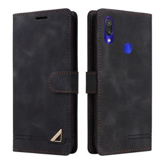 เคส Xiaomi Redmi Note 9 Pro 9s 9A 9T 9C 7 8 8T เคสโทรศัพท์หนัง PU TPU นิ่ม ฝาพับ ลายโลโก้โลหะ พร้อมช่องใส่บัตร ตั้งได้ สําหรับ Leather Case Flip Cover Wallet เคส ฝาพับหนัง เคสฝาพับ เคสเปิดปิด ซองมือถือ