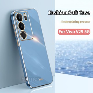 เคสโทรศัพท์มือถือแบบนิ่ม กันกระแทก แฟชั่นหรูหรา สําหรับ Vivo V29 5G Vivov29 V2250 Vevo V 29 Pro Lite 2023 5G