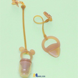 น่ารักซิลิโคนเด็กทารก Pacifier หมากฝรั่งเล่นปากกัด Antidrop CHAIN Retractable เด็กทารกเด็กวัยหัดเดิน Pacifier Molar CHAIN จุกนม Antifalling CHAIN Baby Pacifier MOLISA