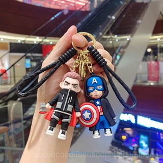 0830YWJJ Spider-Man Doll Keychain Creative Doll Cartoon Ornament Iron Man Lanyard Key Chain Pendant Comic  Garage Kit  Animation  6EBS