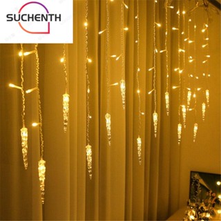 Suchenth สายไฟหิ่งห้อย LED กันฝน ตก สําหรับปาร์ตี้ กลางแจ้ง