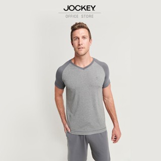 JOCKEY UNDERWEAR เสื้อคอวี JOCKEY BALANCE รุ่น KU 500731H S23 CREW NECK เสื้อคอวี เสื้อผู้ชาย