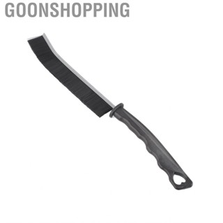 Goonshopping Crevice Gap Cleaning Brush Tool  PE Alloy Durable Black Comfortable Grip for Office