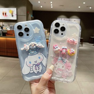 เคสโทรศัพท์มือถือ ลาย My Melody Cinnamoroll 3D สําหรับ POCO F5 Pro F3 F4 GT X5 X4 Pro X3 NFC M3 Xiaomi 13 Lite 12T Pro 11T 12 11 Lite Sanrio