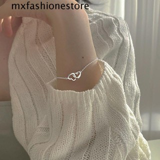 Mxfashione สร้อยข้อมือ กําไลข้อมือ โซ่กลวง อินเทรนด์ สไตล์วินเทจ สําหรับผู้หญิง