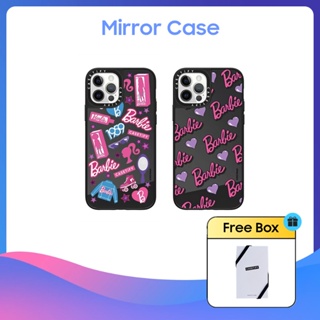 Casetify เคสโทรศัพท์มือถือแบบกระจกแข็ง ลายบาร์บี้ สําหรับ iPhone 11 12 13 14 15 Plus Pro Max